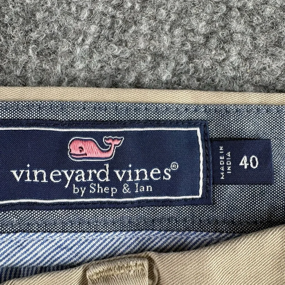 Vineyard Vines Shorts Men 40 Khaki Chino‎ Preppy Coastal Golf Resort Nautical